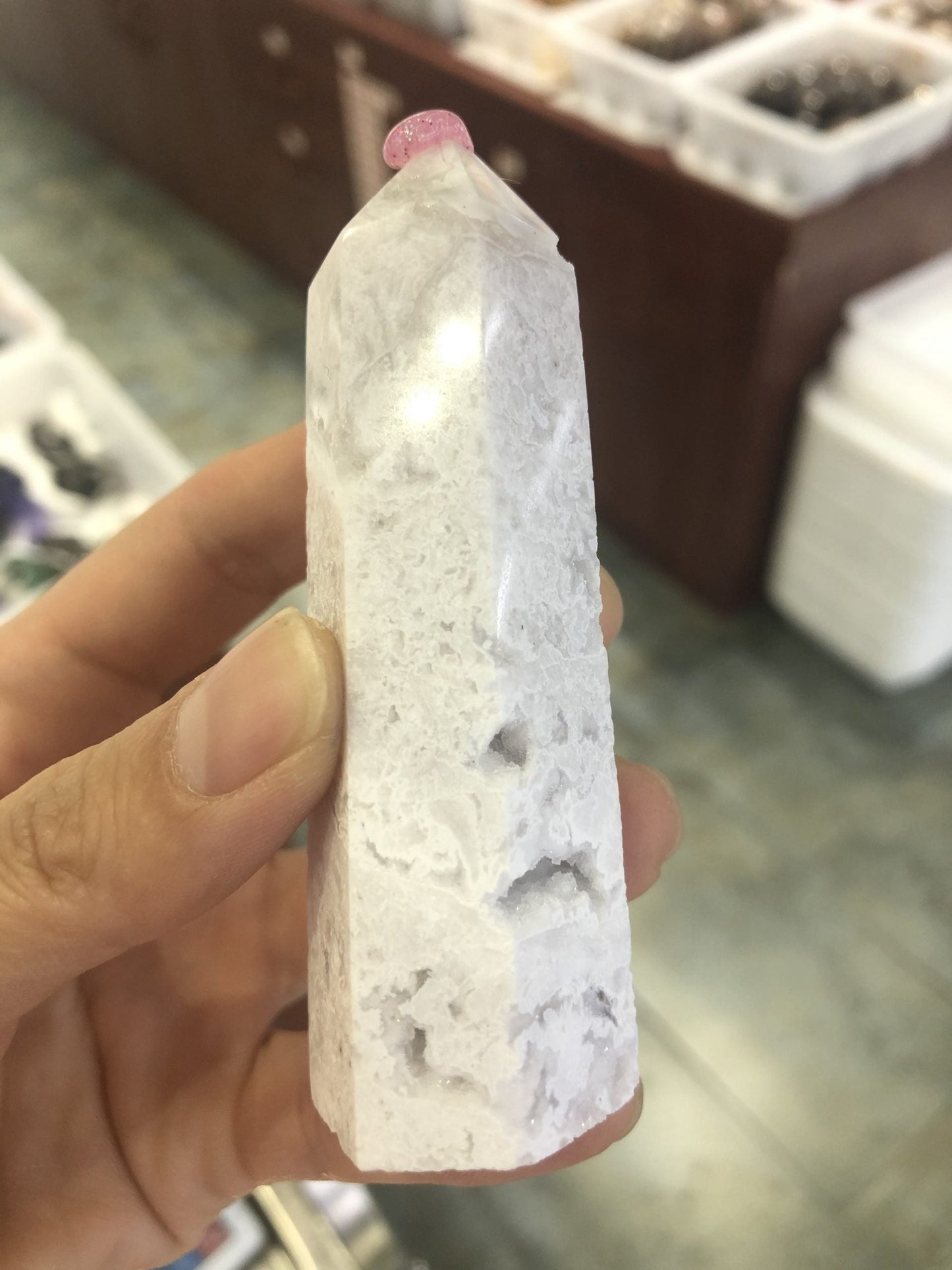 White agate tower
