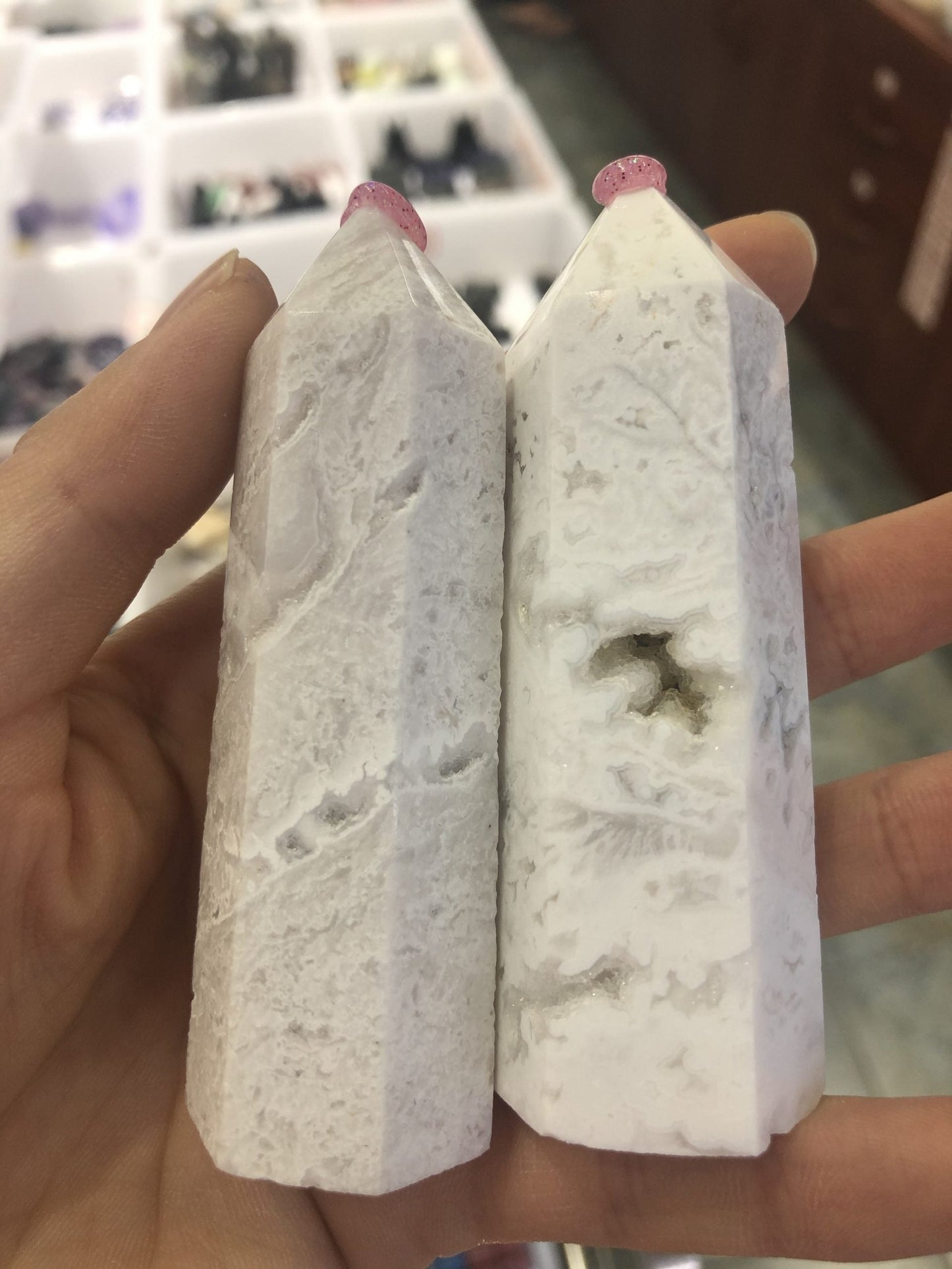 White agate tower